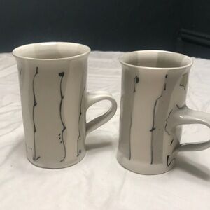 Art pottery coffee mugs